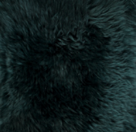 Rund sakosekk | Langhåret | New Zealand | 73x74 cm & 92x93 cm Blågrønn