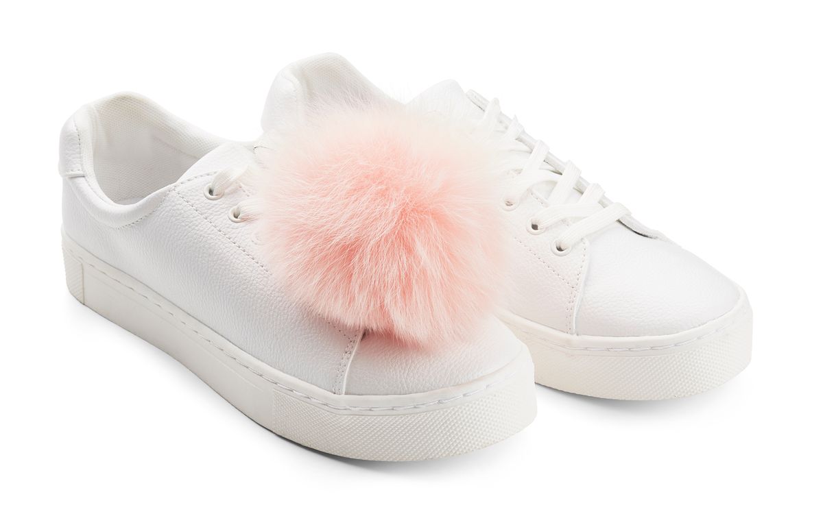 Sko Pom Pom Clip Lys rosa