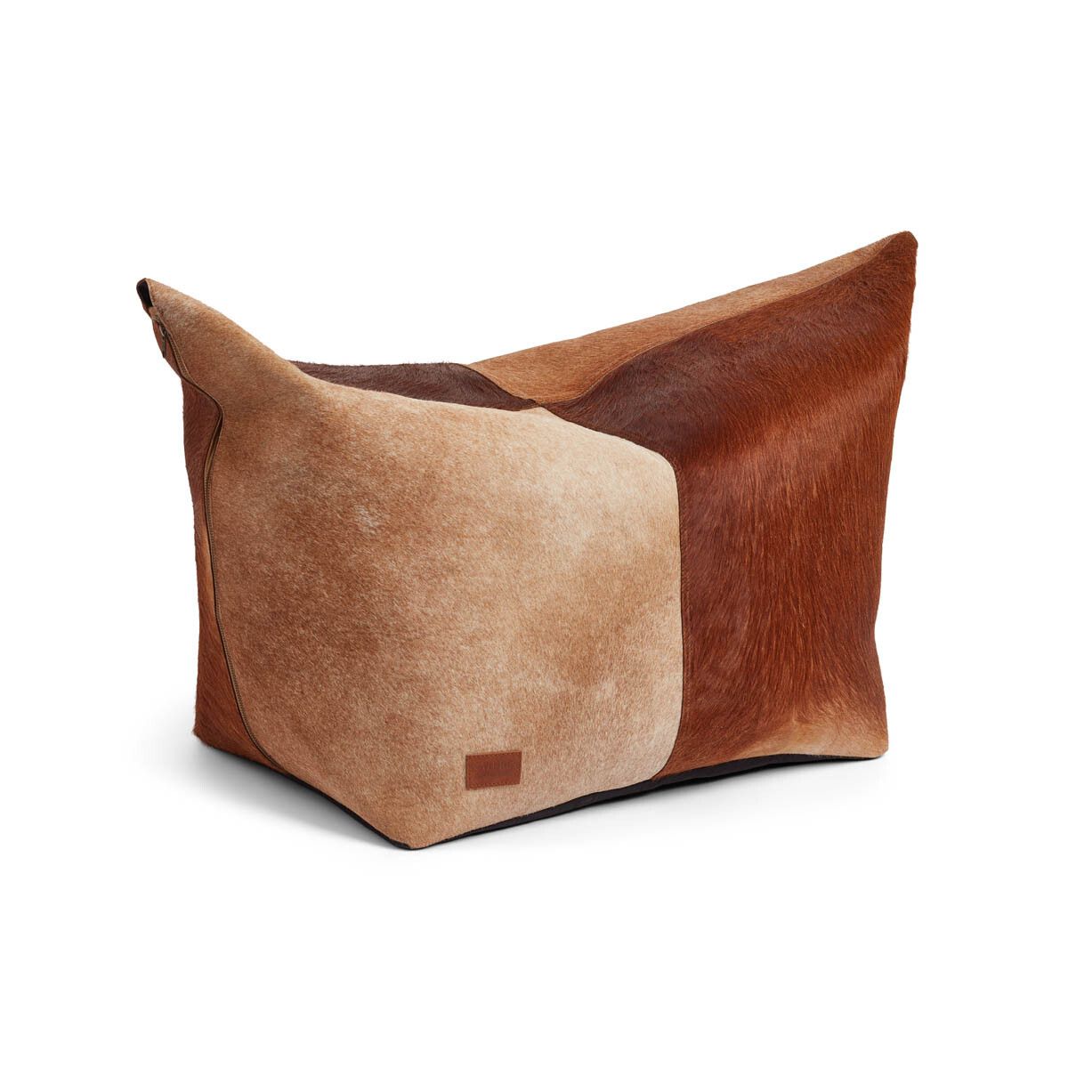 Pouf i kalveskinn