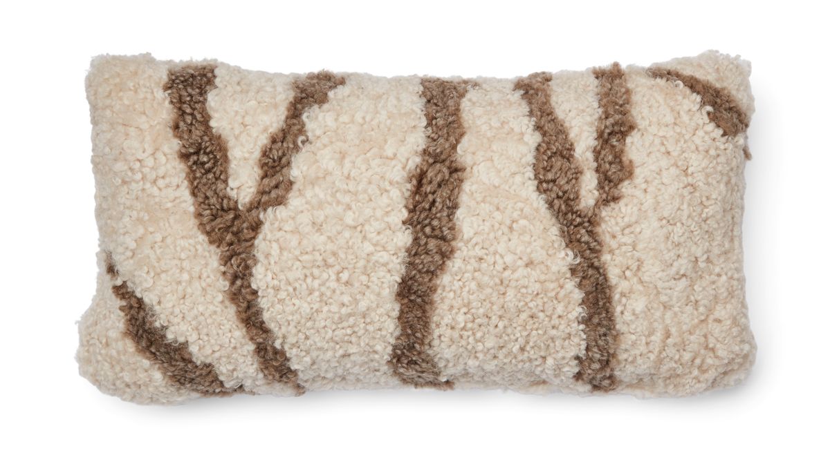 Zebra-pute Taupe/hvit