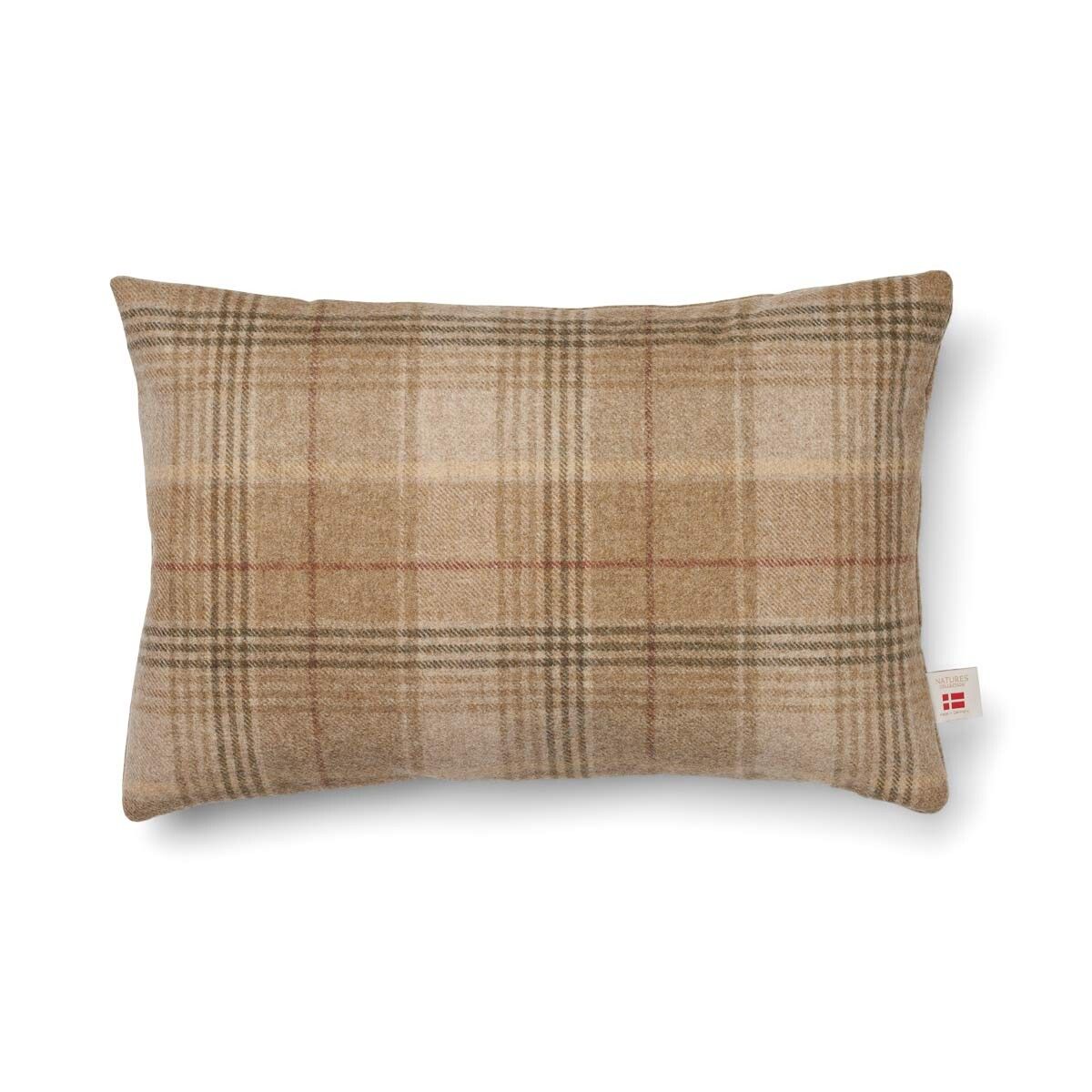 Checked Collection | Ullpute | Dobbeltsidig | 34x52 cm Sand-Beige