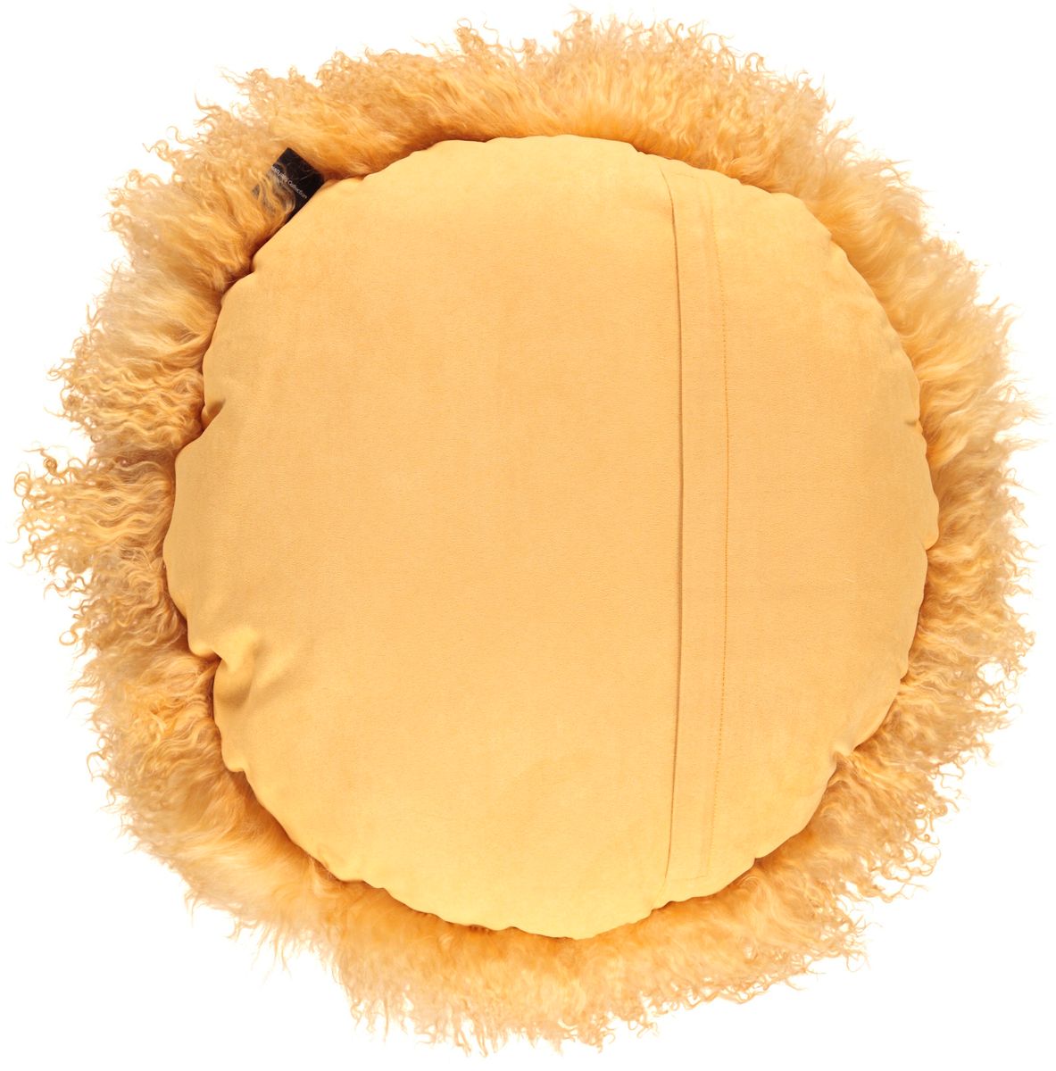 Saueskinnpute | Krøllet | Tibet | Ø45 cm, Ø62 cm & Ø38 cm Gul
