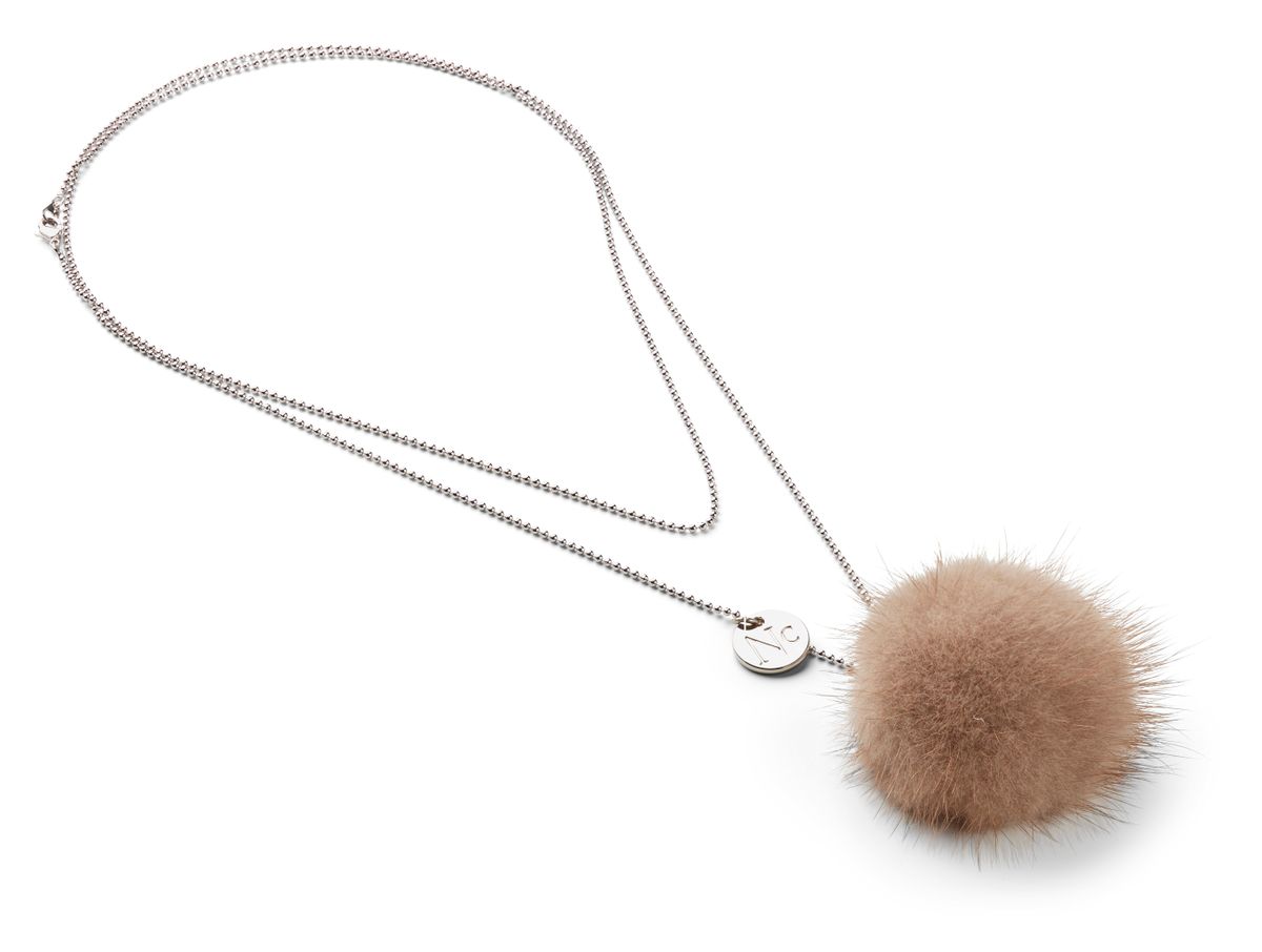 Halskjede Pom Pom Pastell