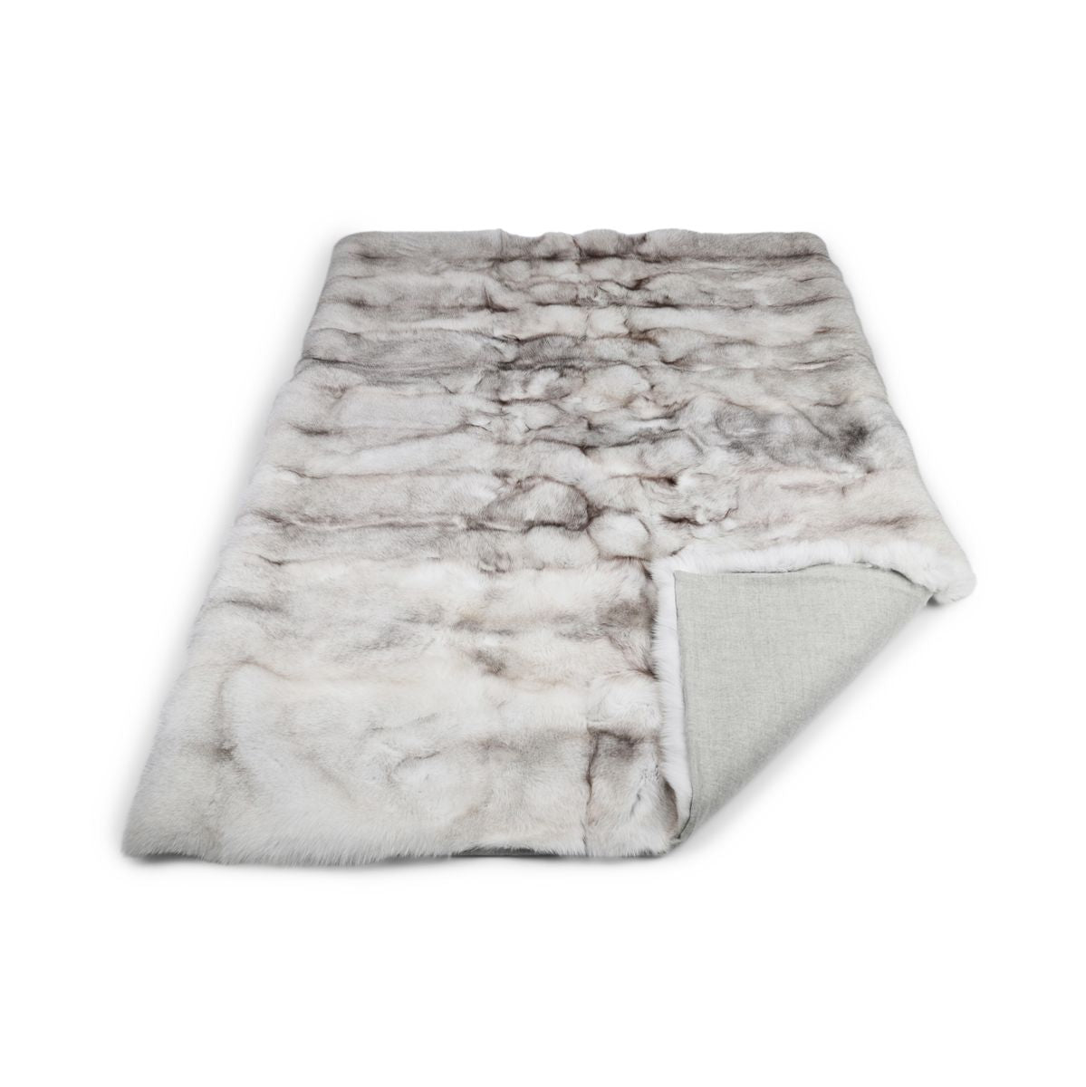 Premium revskinnspledd | Kasjmirbakside | Blue Fox | 230x320 cm