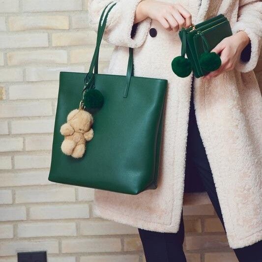 Lille Panda nøkkelring Svart