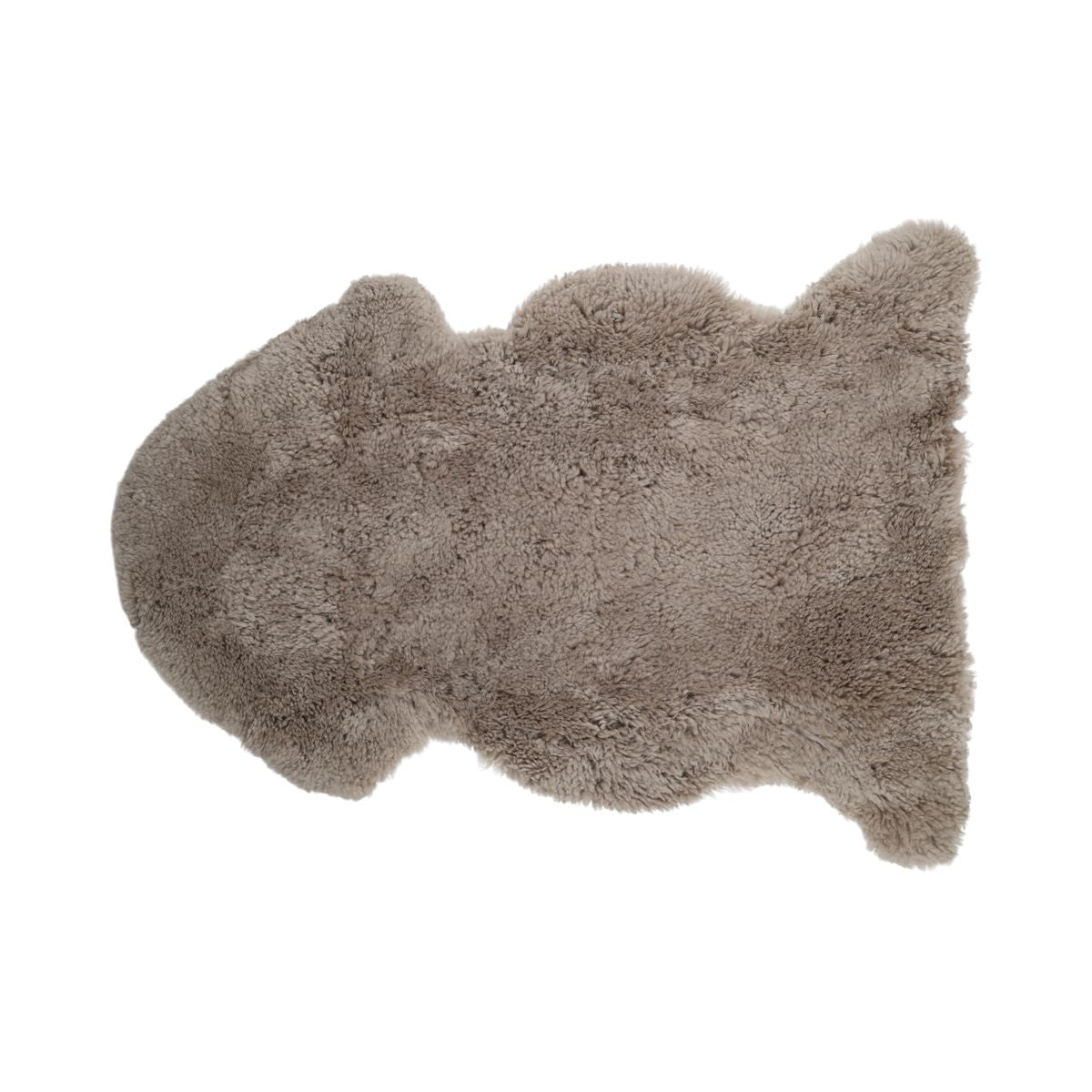 Saueskinn | Langhåret, krøllet | 90x60 cm Mørk beige