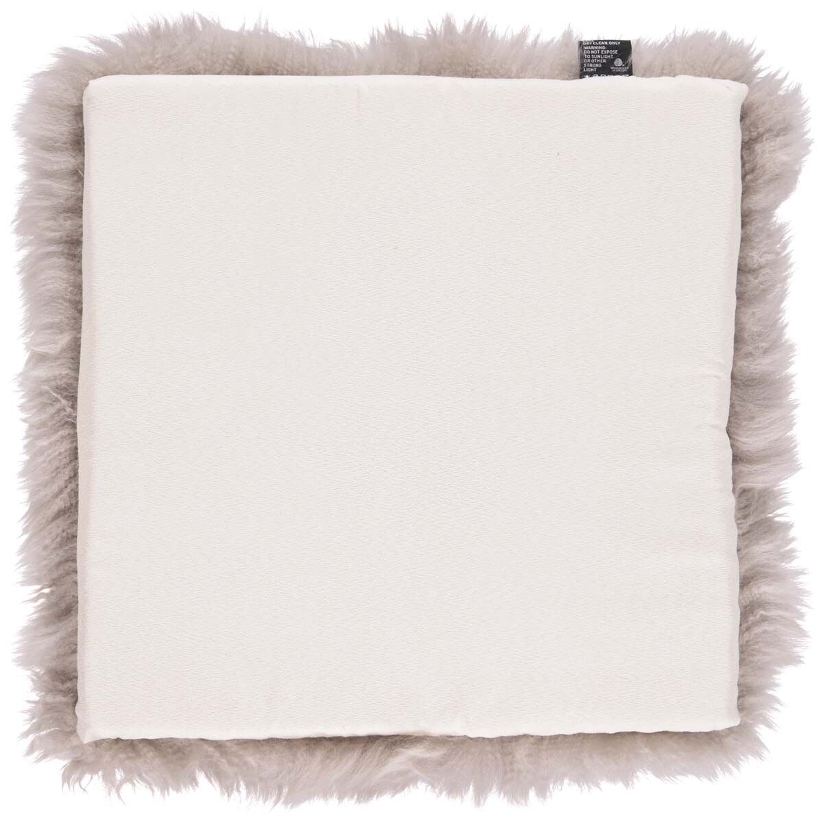 Setepute m/fyll | Langhåret | New Zealand | 37x37 cm Dove