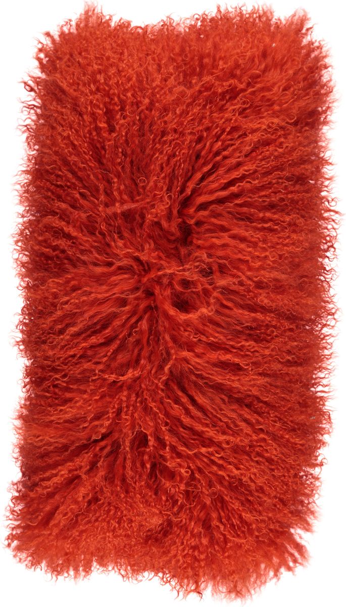 Saueskinnspute | Krøllet | Tibet | 28x56 cm Pangoransje