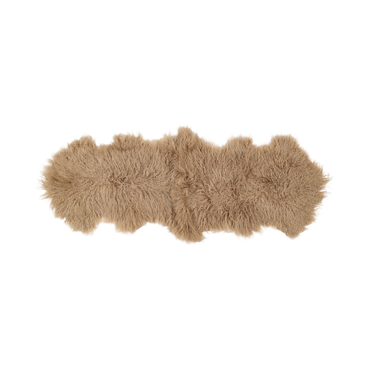 Dobbelt saueskinn | Tibet | 150x55 cm Varm Sand