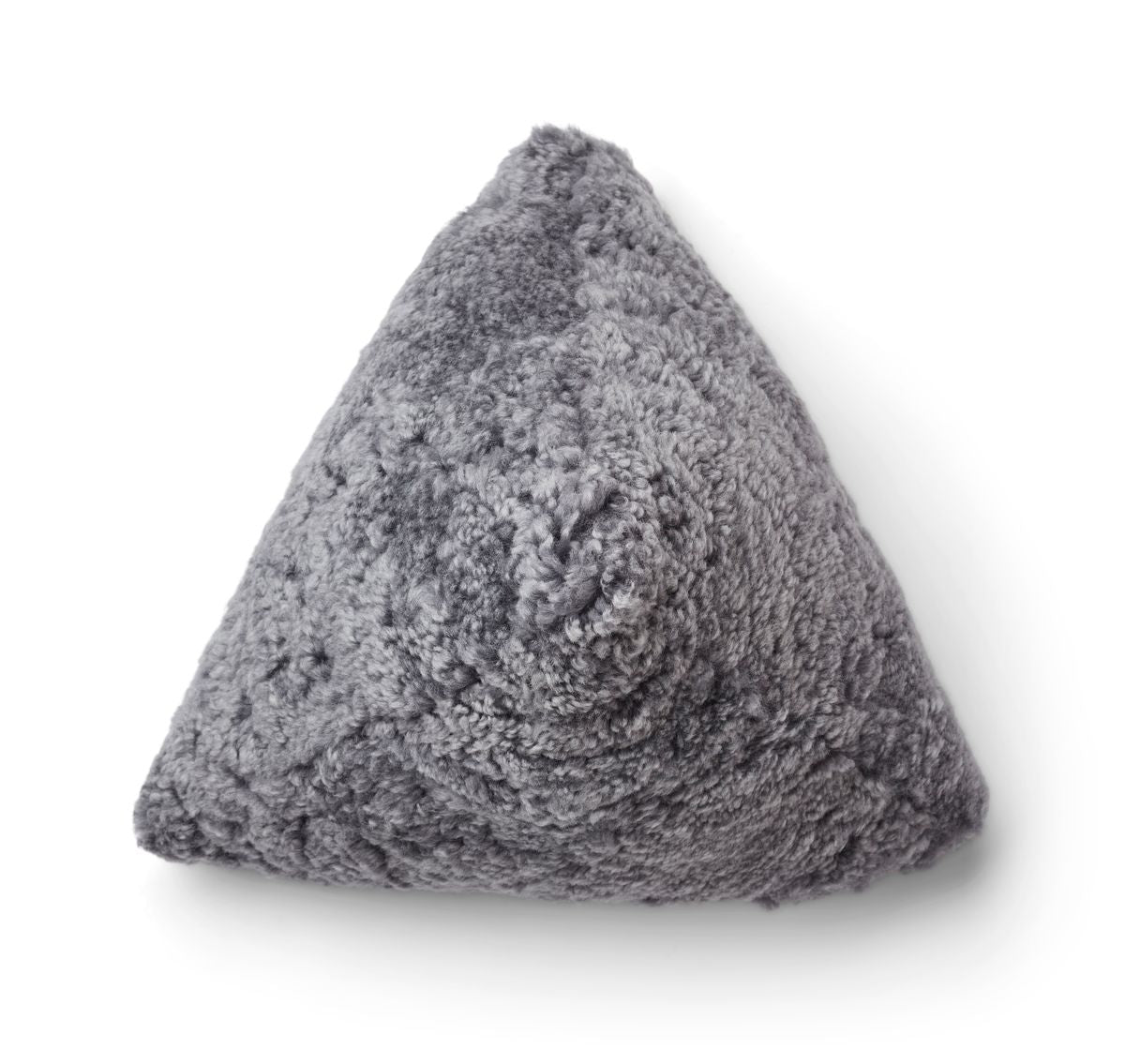 Hematite pute | Korthåret | New Zealand | 35x35x35 cm Lys Grå