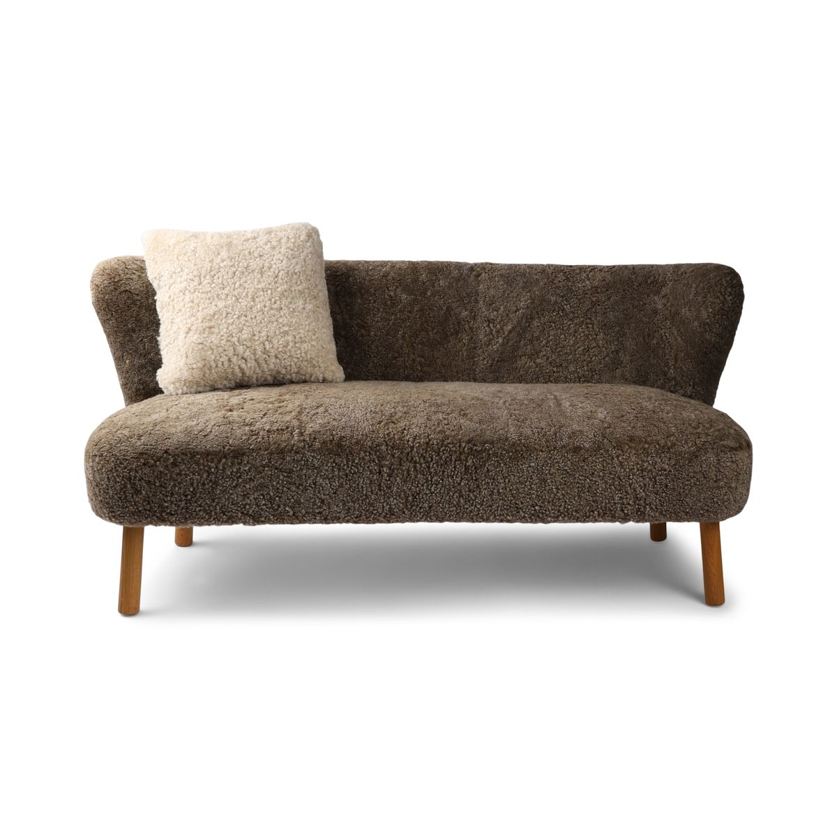Emanuel 2-seters sofa Lysebrun