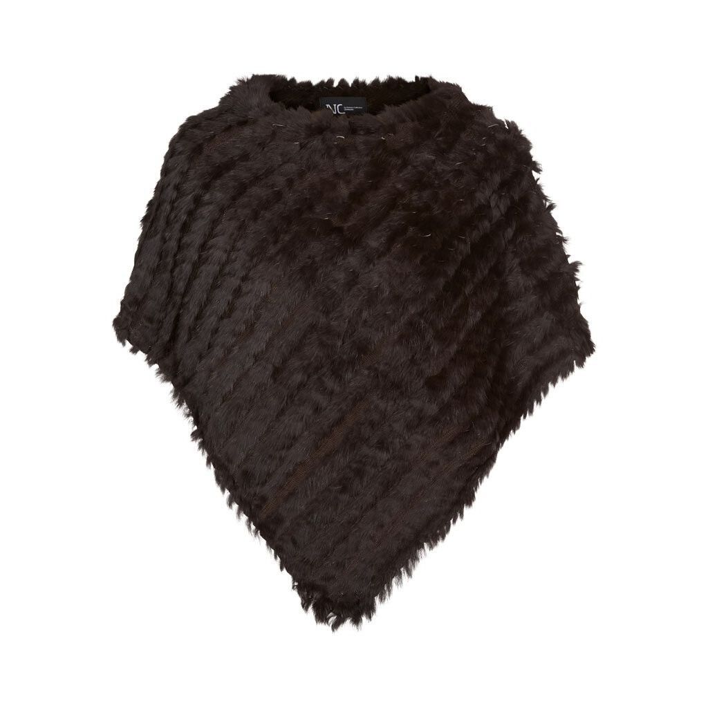 Molly poncho Mørk Brun