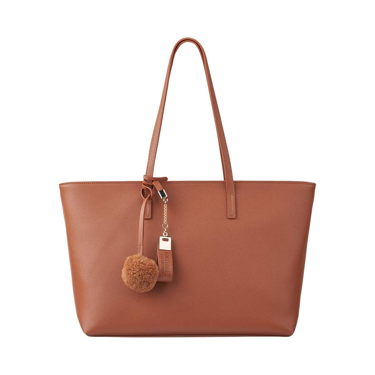 Audrey Shopper Bag Lær brun