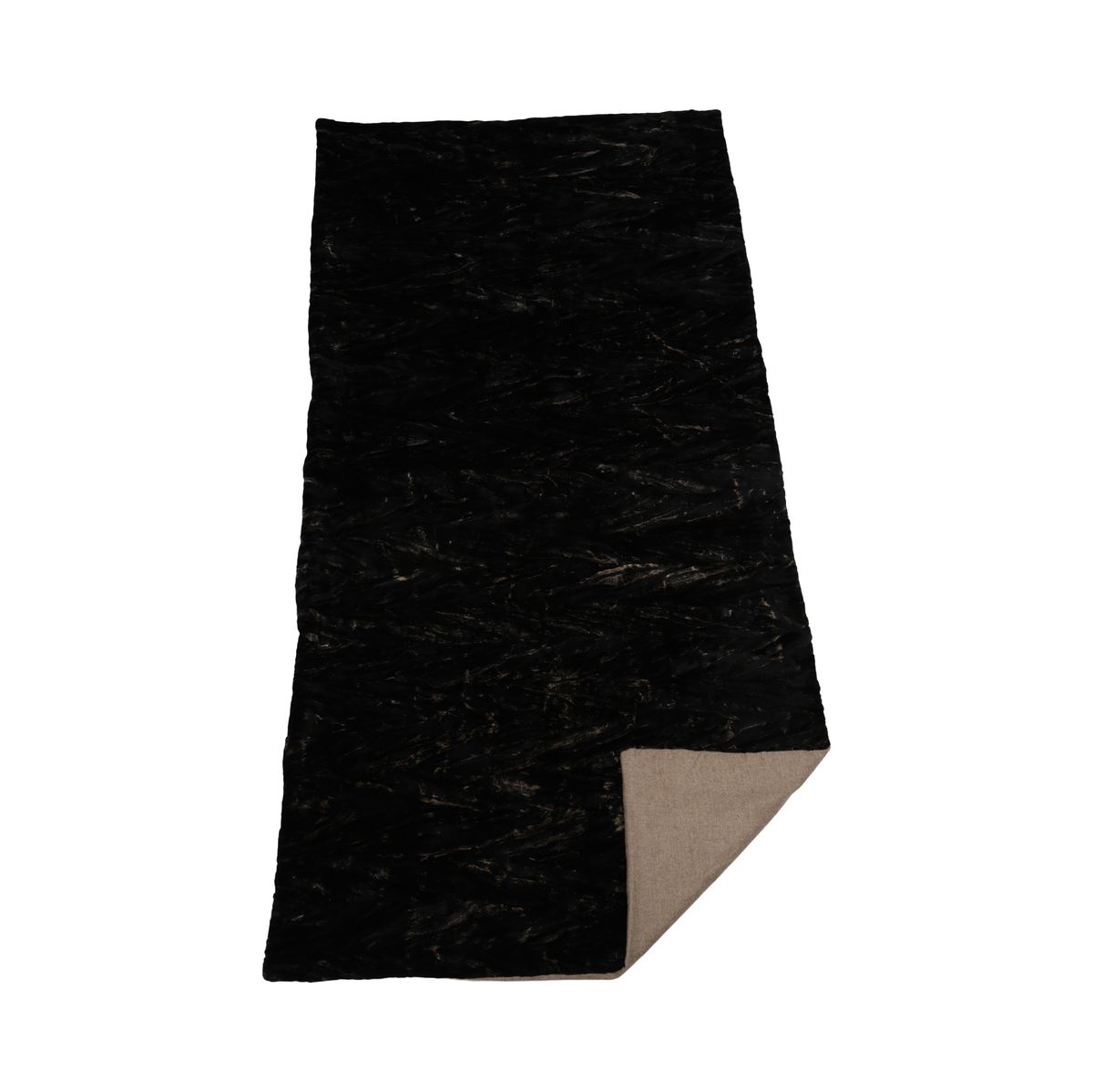 Minkpledd | Kashmirbakside | Blacky | 105 x 205 cm