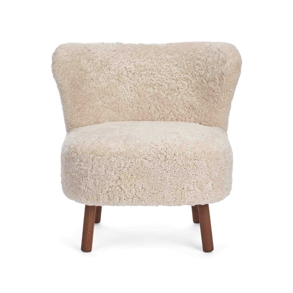 Emil Lounge Chair | Kort ull Perle