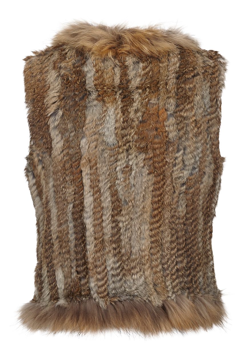 Anna vest Natur brun