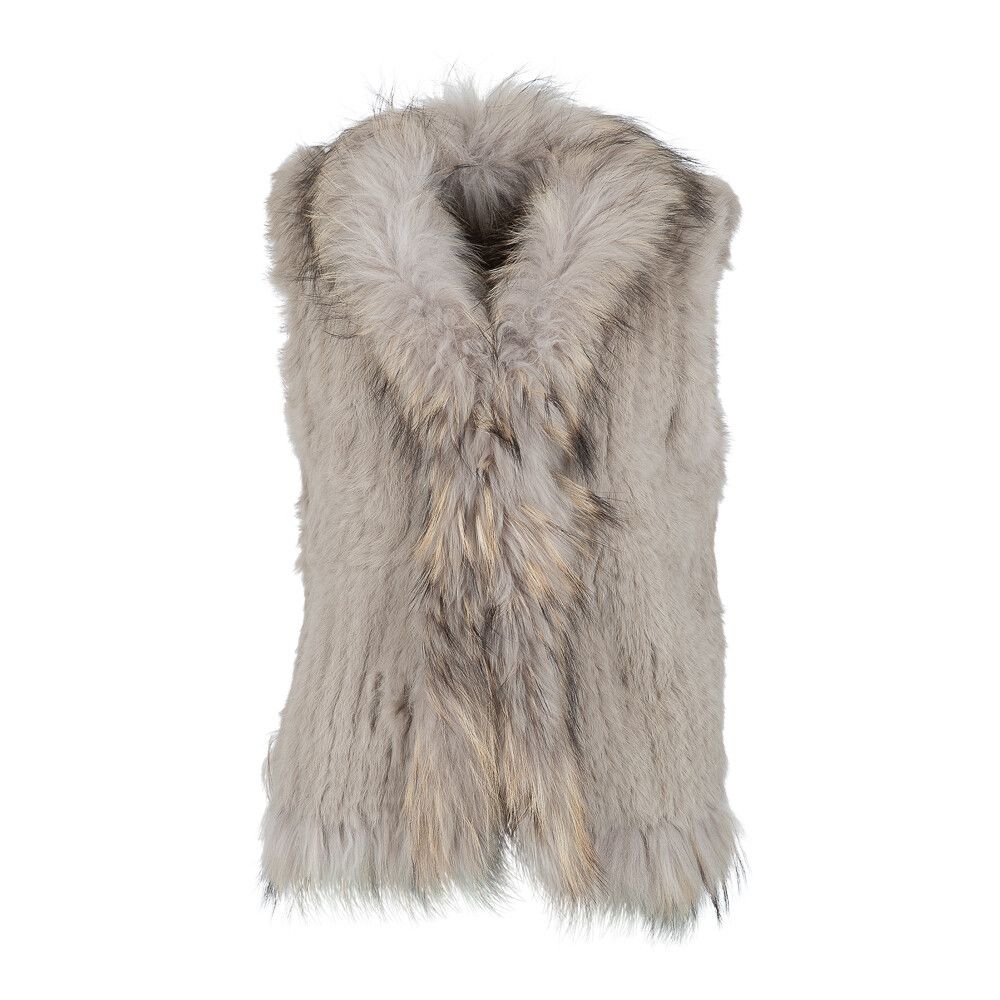Anna vest Enkel Taupe