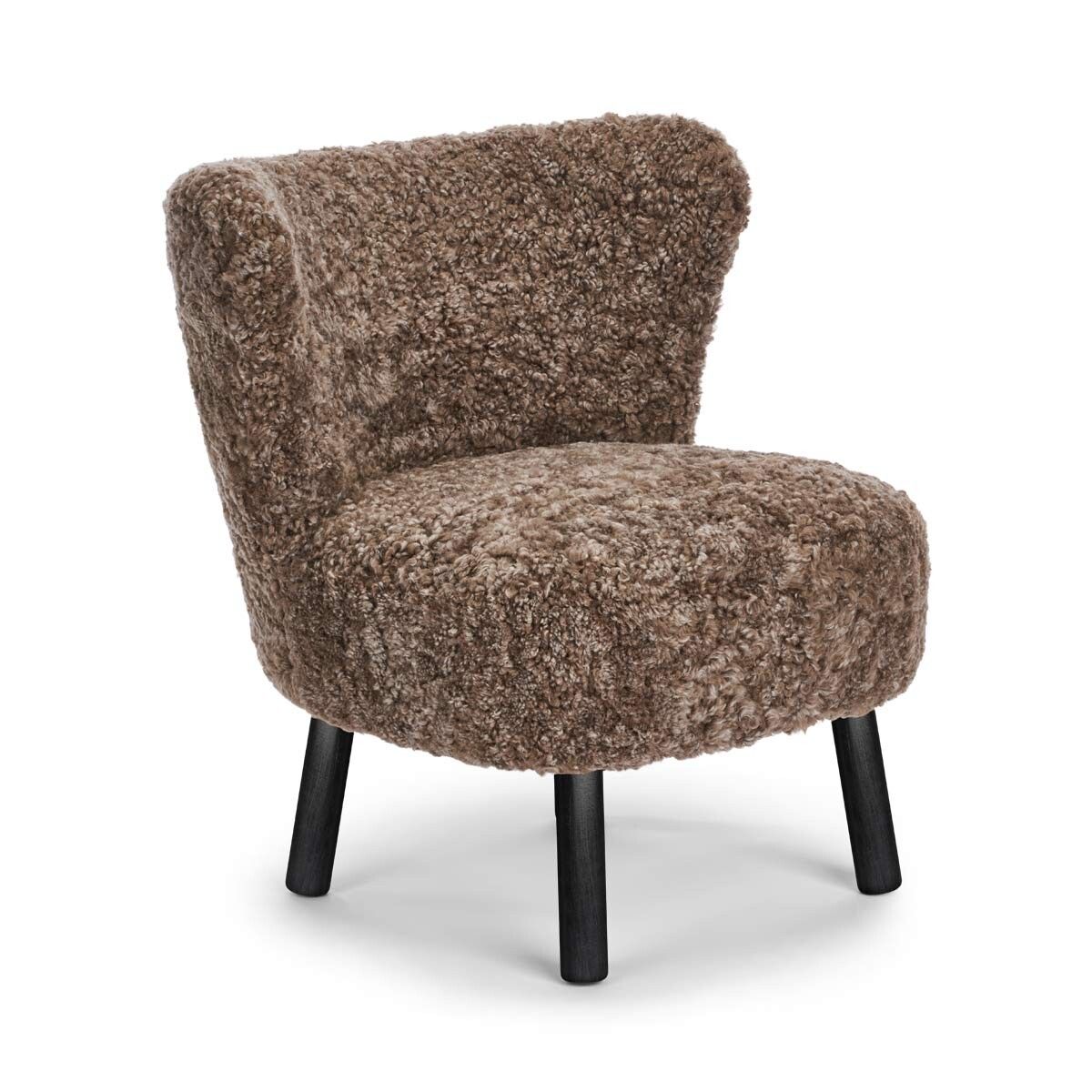 Emily Lounge Chair | Korthåret Lysebrun