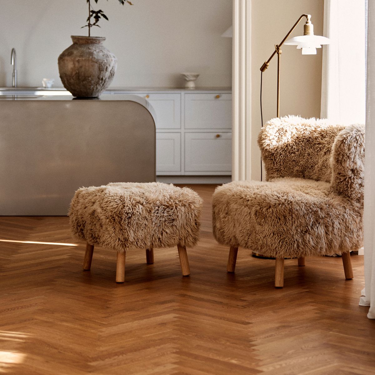 Emil fotskammel | Langhåret Honning