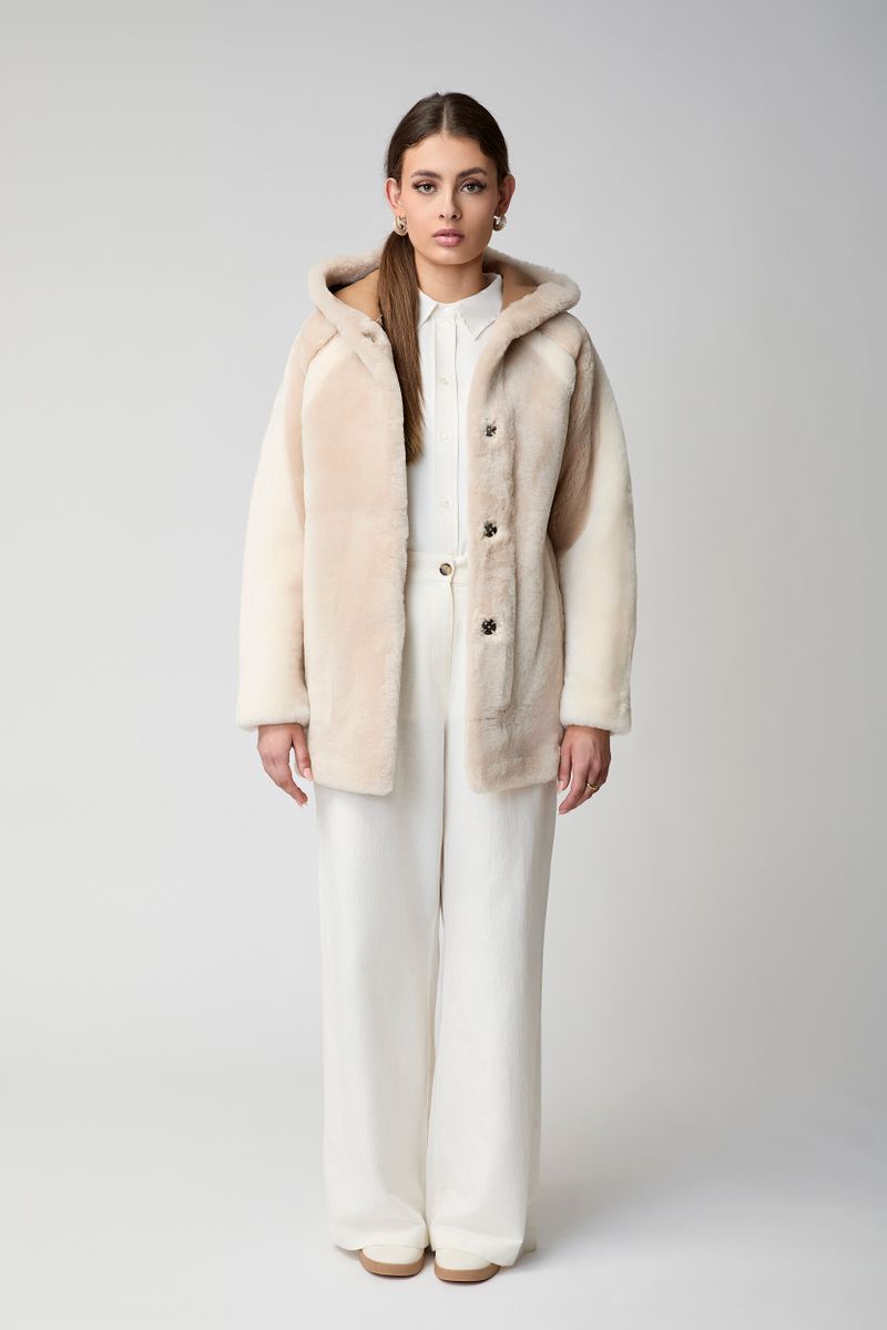 Leah-jakke Beige/Brun