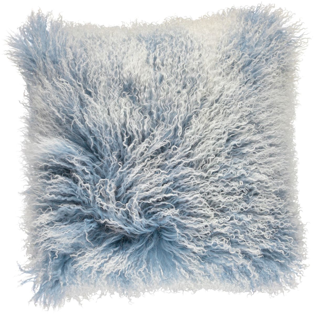 Krøllete pute Faded Denim/Snow Top