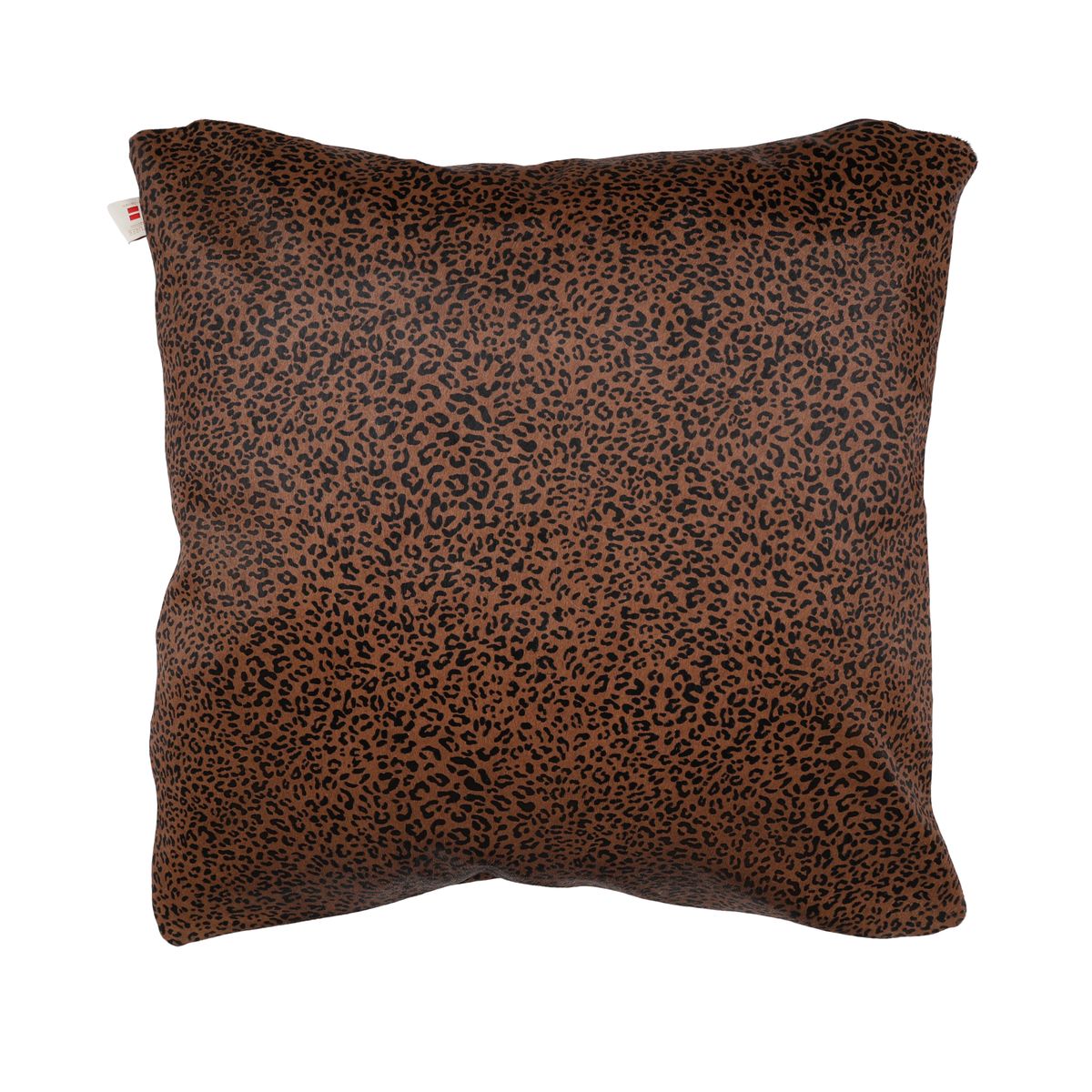 Premium Kuskinnspute | Tosidig Brun/Svart Leopardmønster