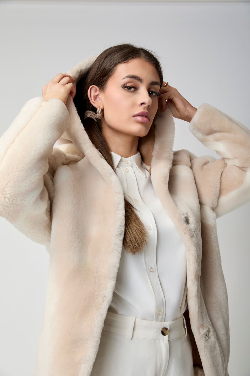 Leah-jakke Beige/Brun