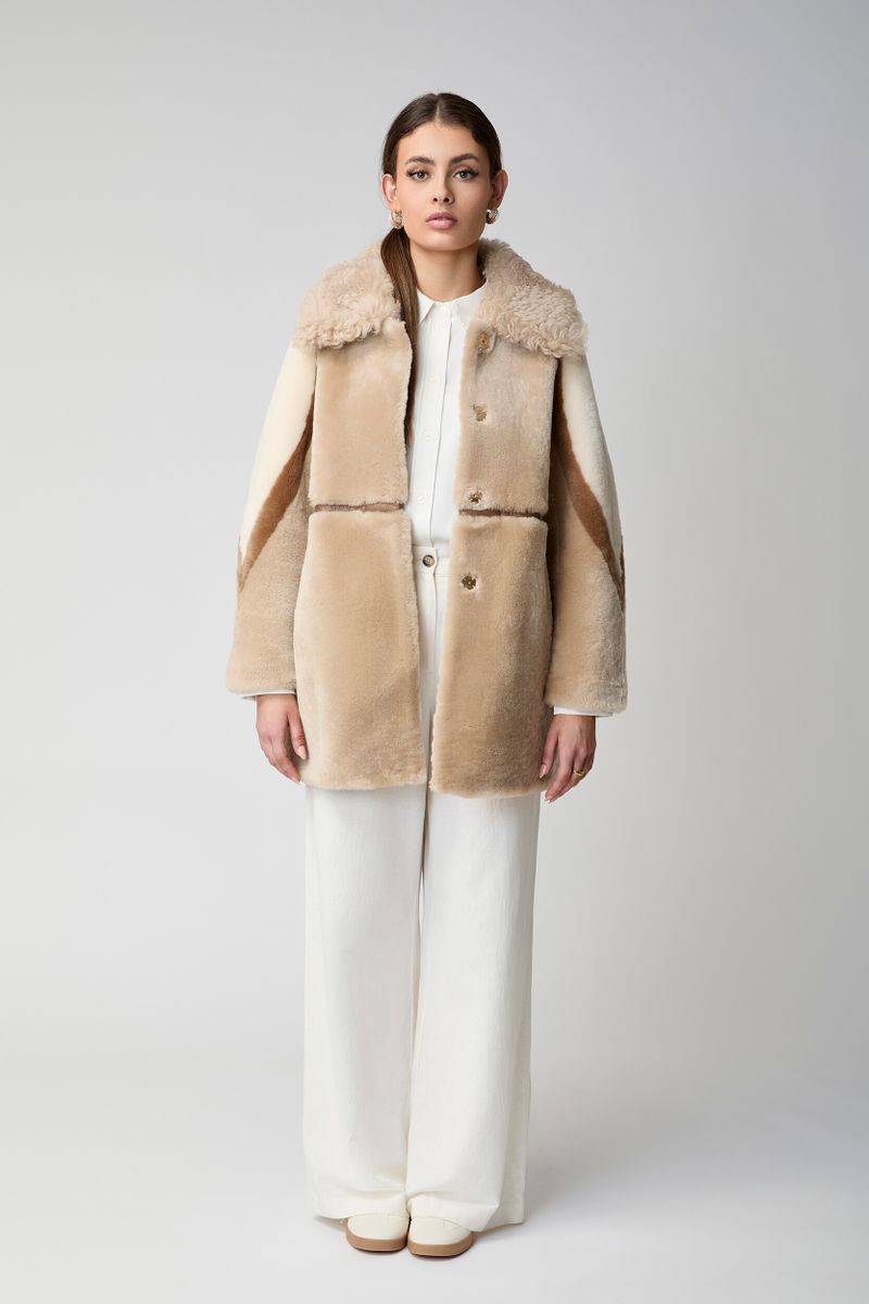 Anika-jakke Beige/Brun