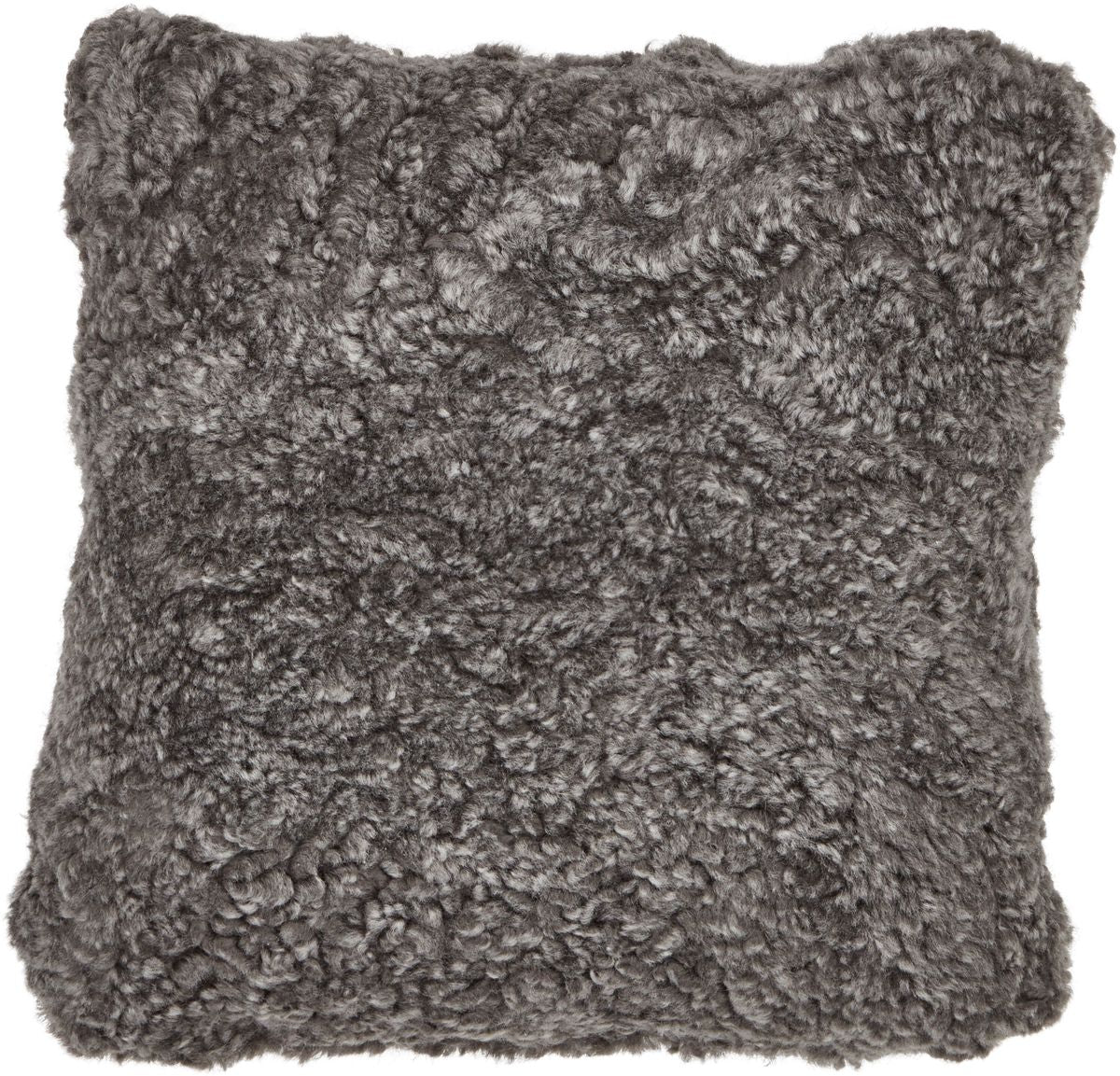 Saueskinnpute | Korthåret | New Zealand | Dobbeltsidig | 40x40 cm Grå