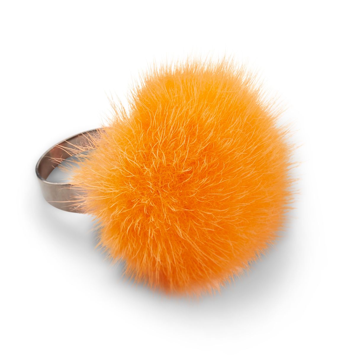 Ring Pom Pom Oransje