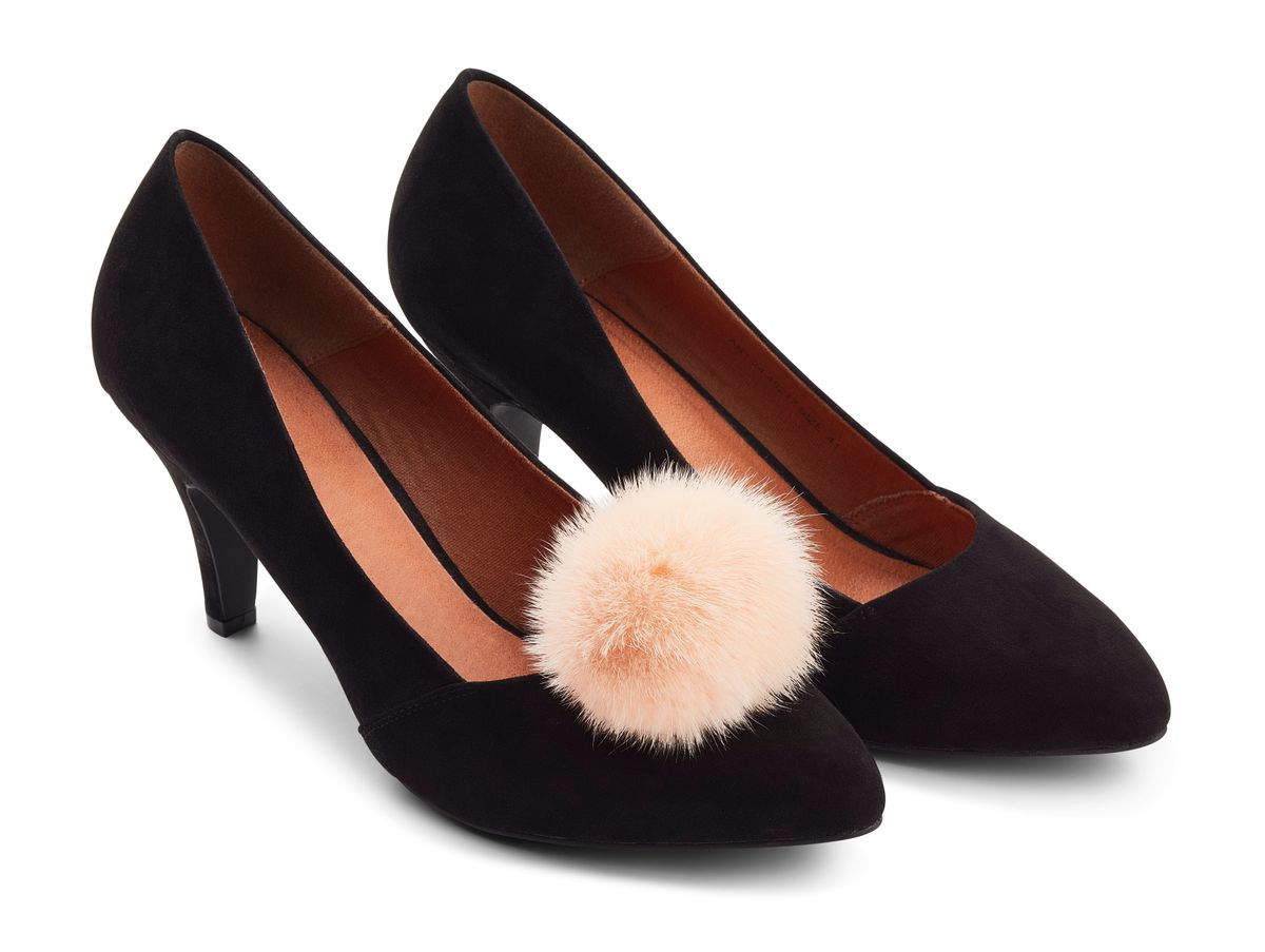 Pompong skoklips Ferskenrosa