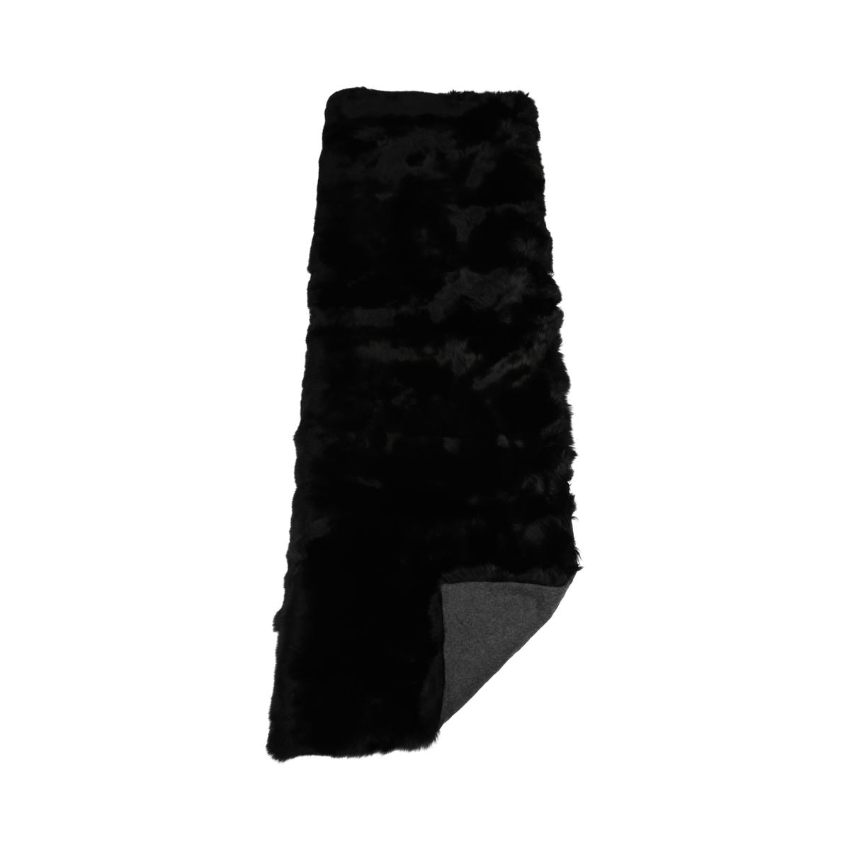 Premium Revepledd | Kasmirbakside | Svart | 80x220 cm