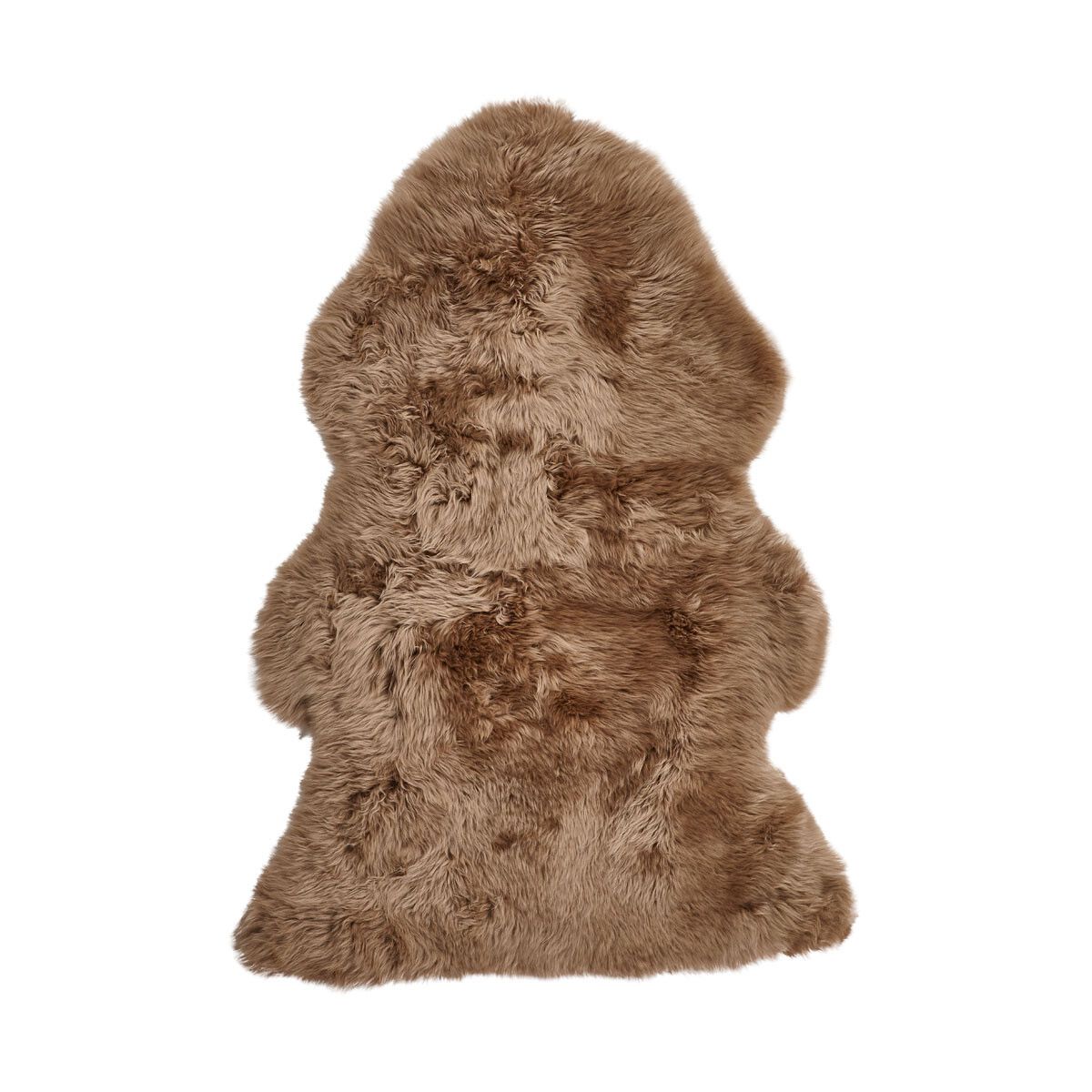Langt saueskinn i ull 115x60 cm Taupe