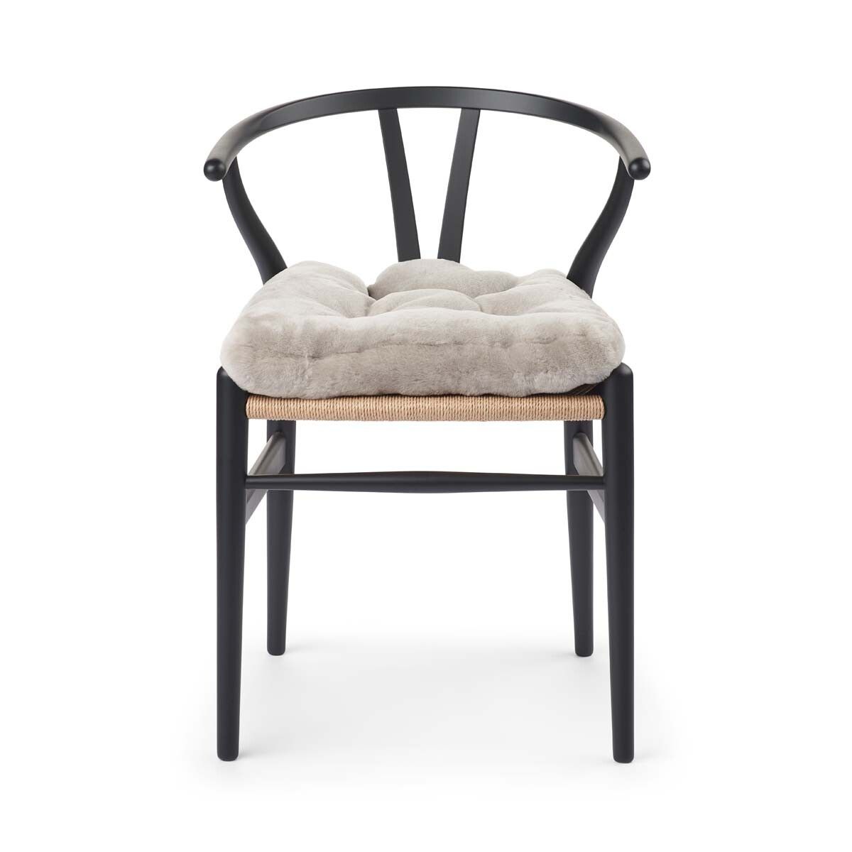 Setepute m/fyll | Mokkasin | New Zealand | 45x45 cm Sølvgrå