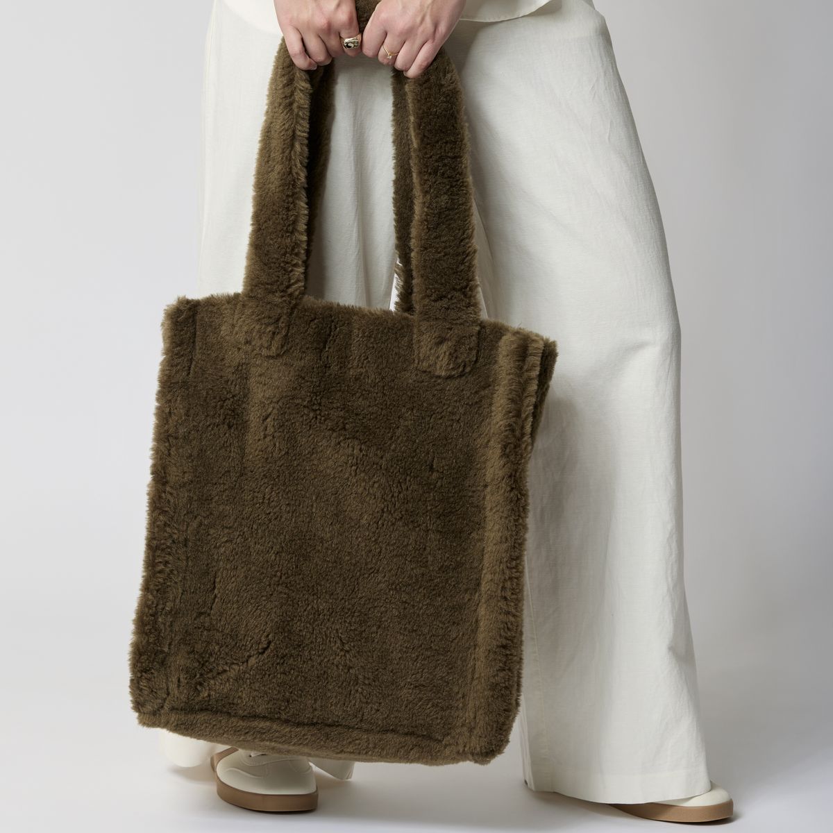 Maxi Glory shopper Brunt Lær