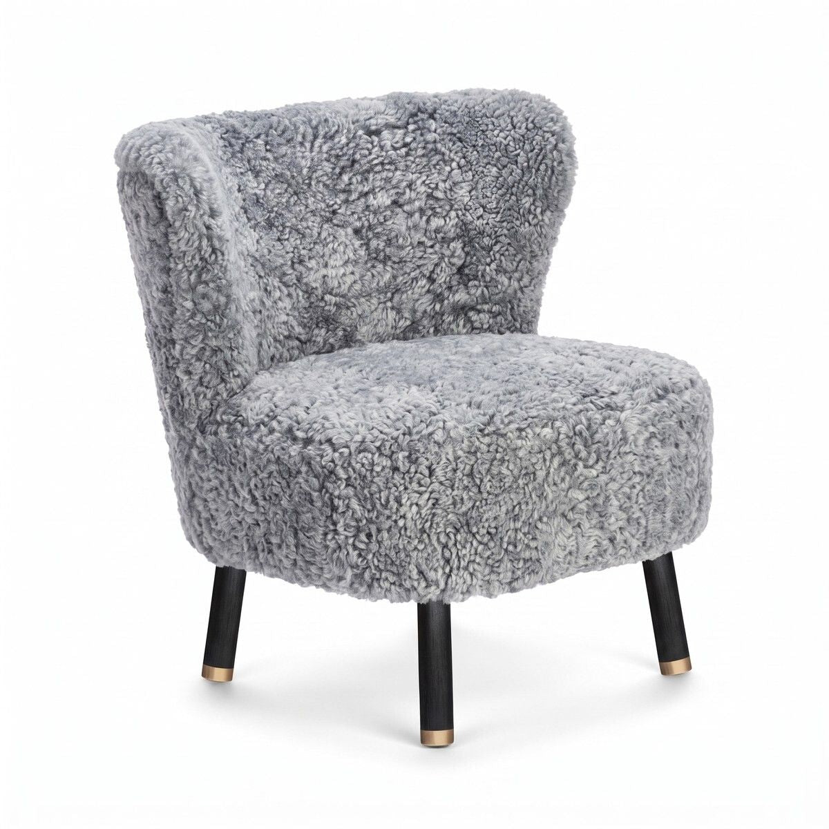 Emil Lounge Chair | Korthåret Lys Grå