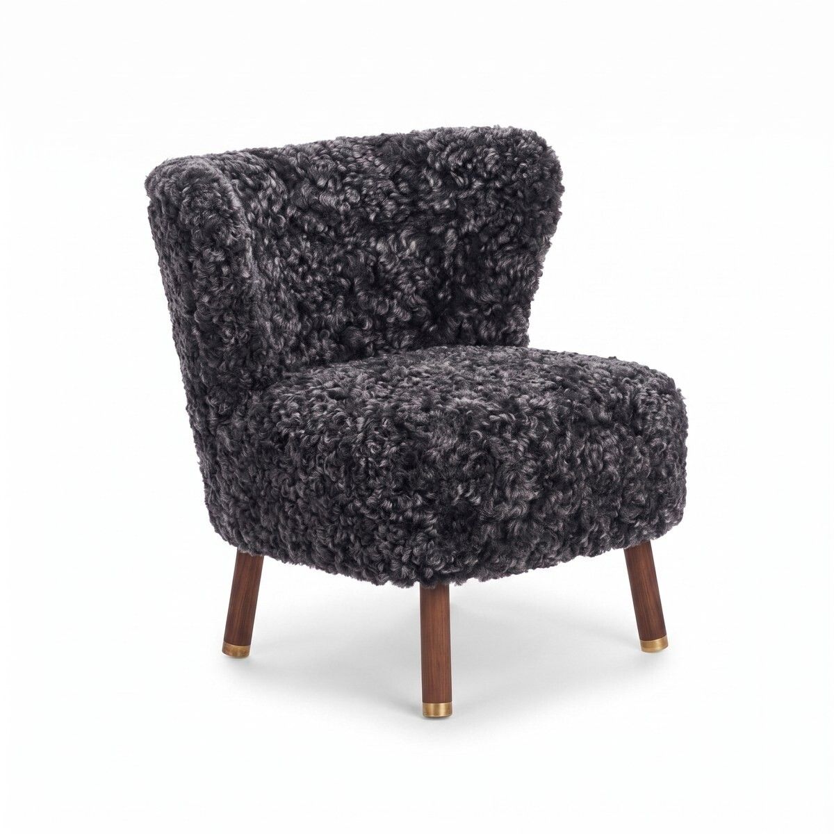 Emil Lounge Chair | Korthåret Koksgrå