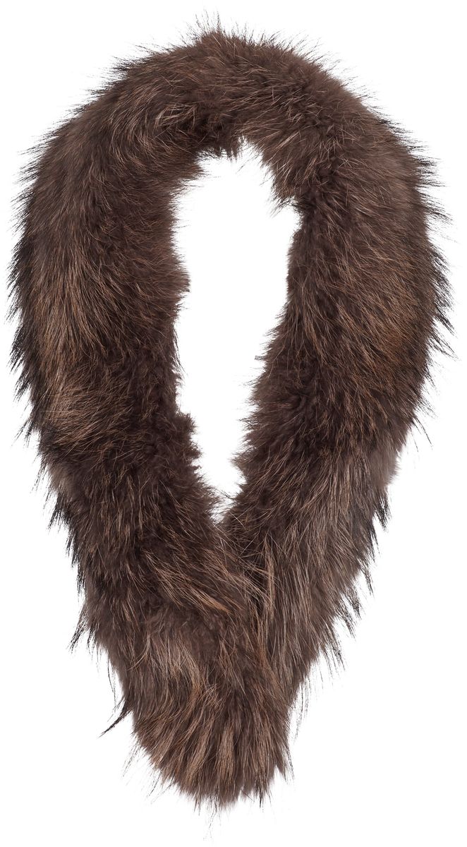Klara Deluxe pelskrage Gråbrun