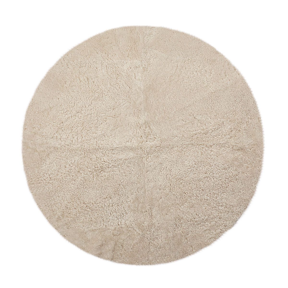 Gulvteppe | Korthåret | New Zealand | Ø140 cm Beige