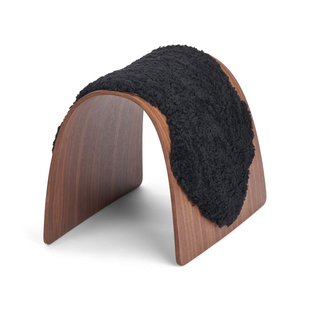 Sheep Stool cover | Korthåret | New Zealand Svart