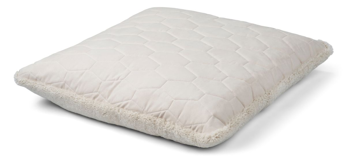 Maxi Float pute | Korthåret | New Zealand | 90x90 cm Pearl