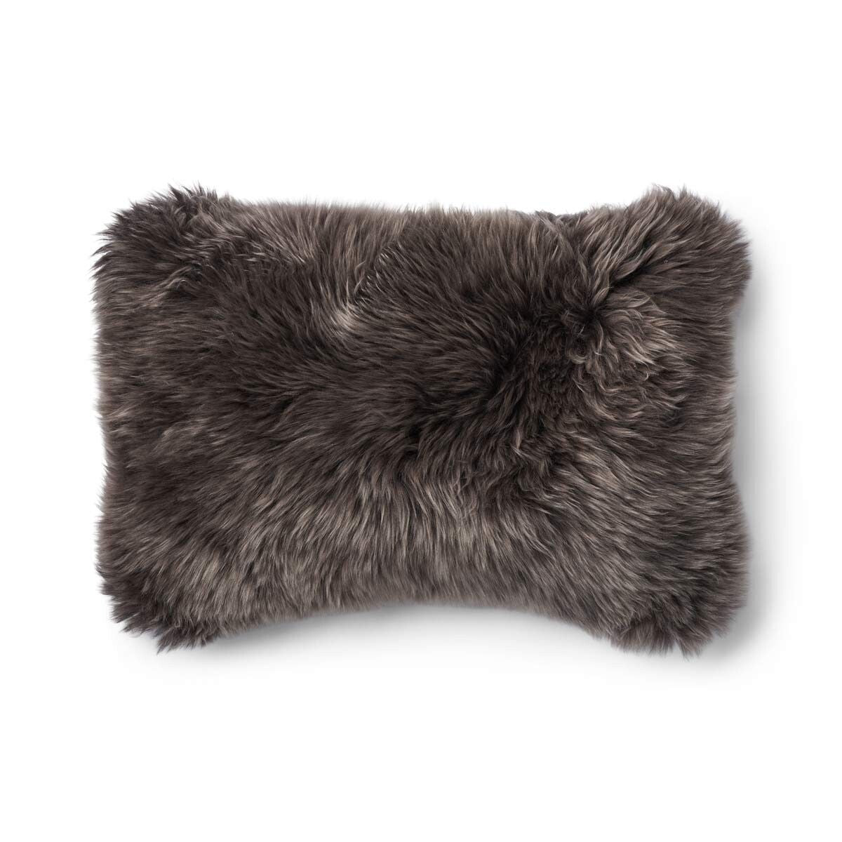 Checked Collection | Ullpute | Langhåret | 34x52 cm Rutet Mørkegrønn / Valnøtt