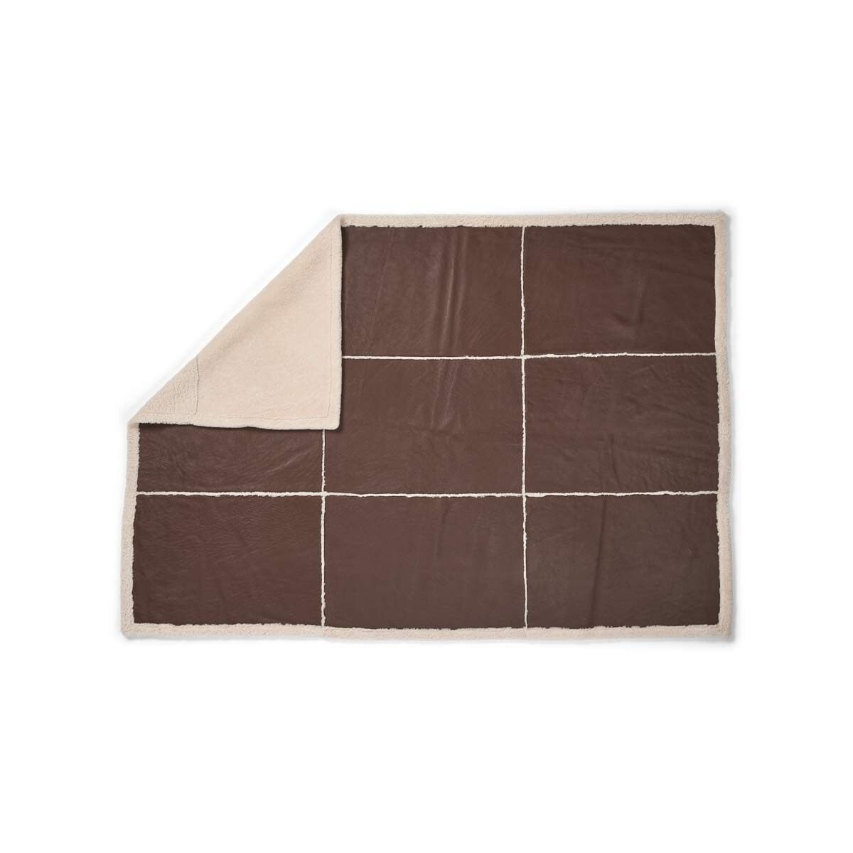 Addison pledd | Double Face | New Zealand Brun / Beige