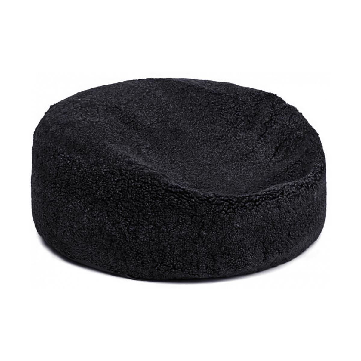 Rund bønnepose Svart