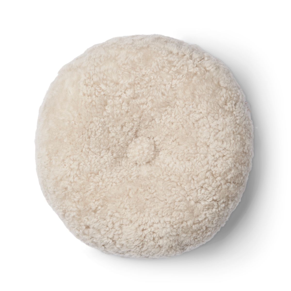 Saueskinnpute | Korthåret | New Zealand | Dobbeltsidig | Ø40 cm