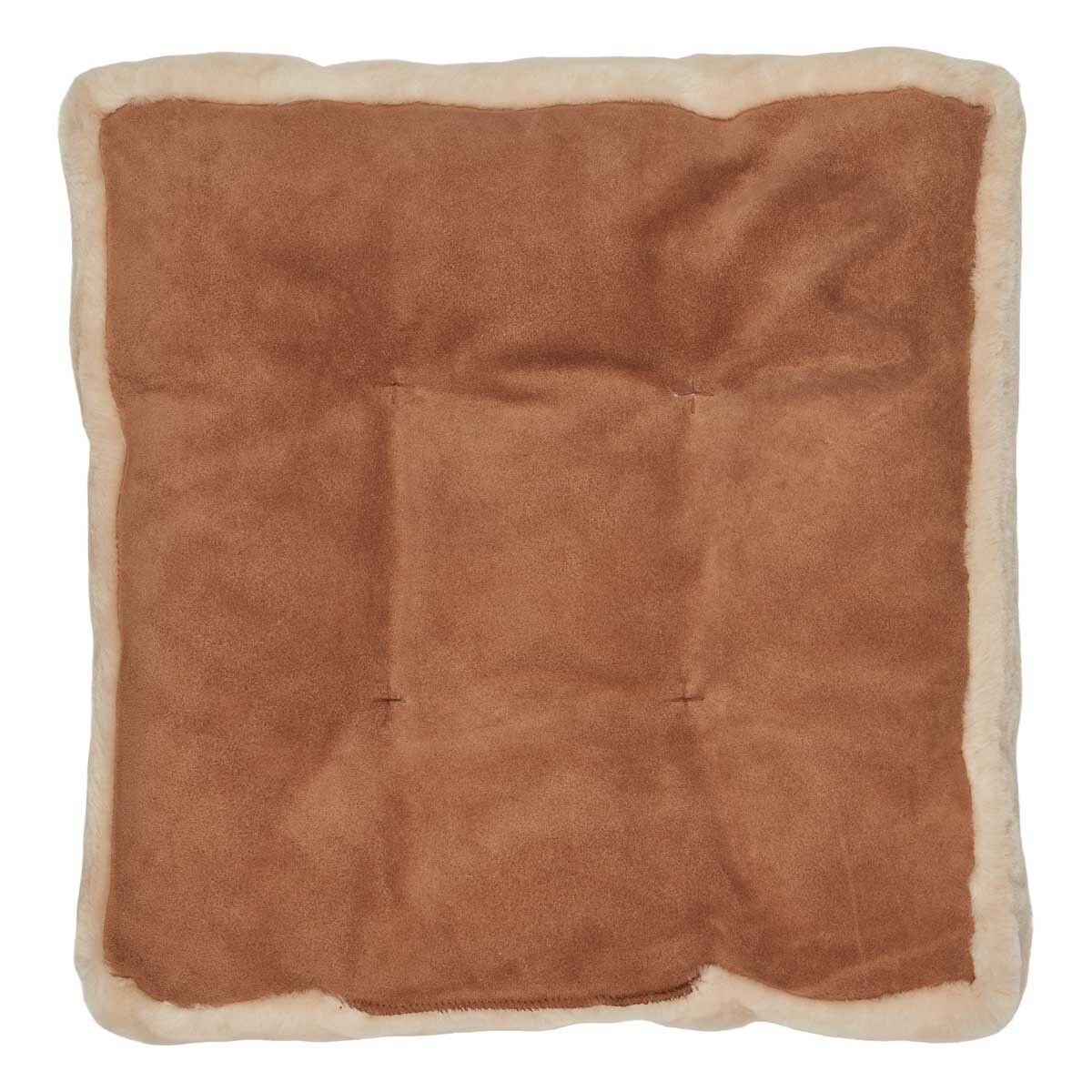 Setepute m/fyll | Mokkasin | New Zealand | 45x45 cm Naturlig