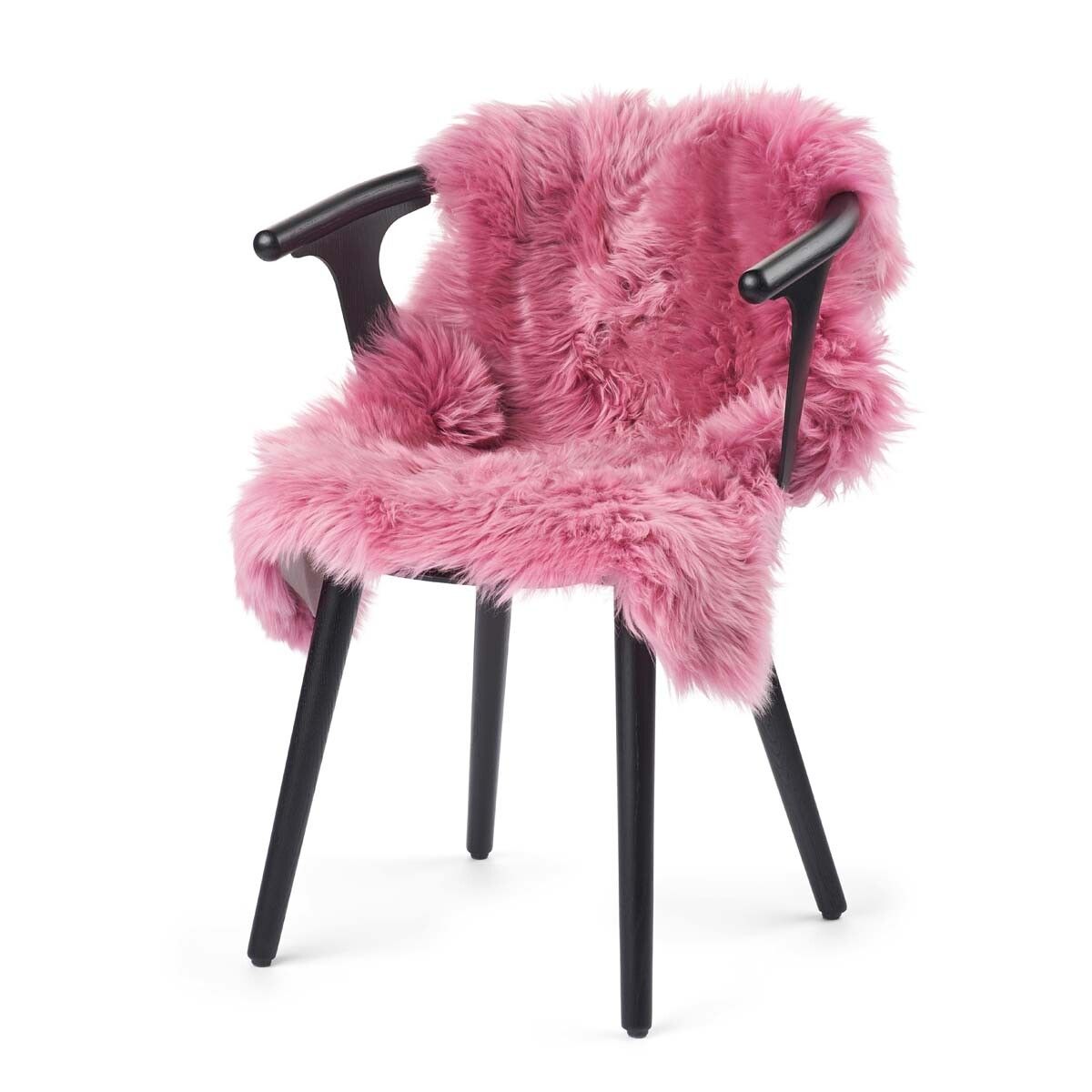 Saueskinn | Langhåret | New Zealand | 100x60 cm Malaga Pink