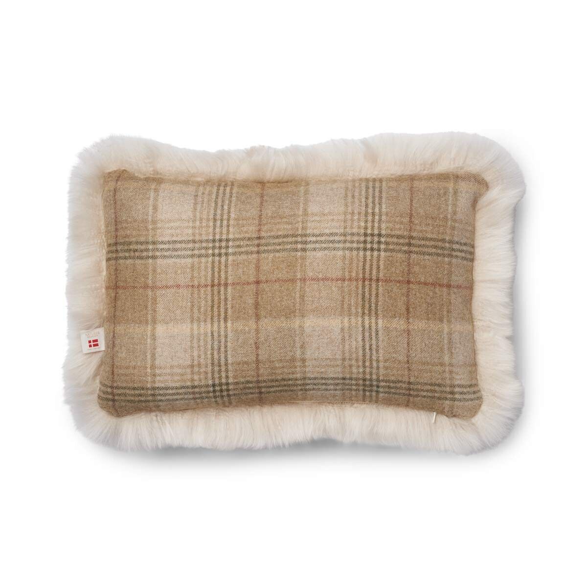 Checked Collection | Ullpute | Langhåret | 34x52 cm Sand-Beige / Beige