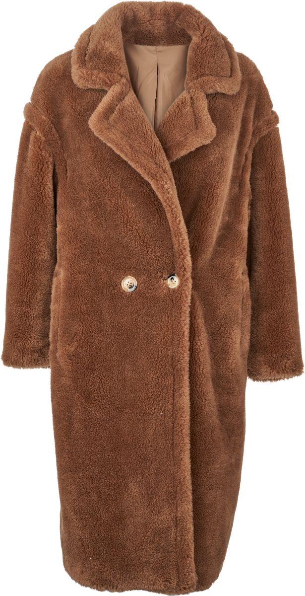 Donna Coat Teddy Brun