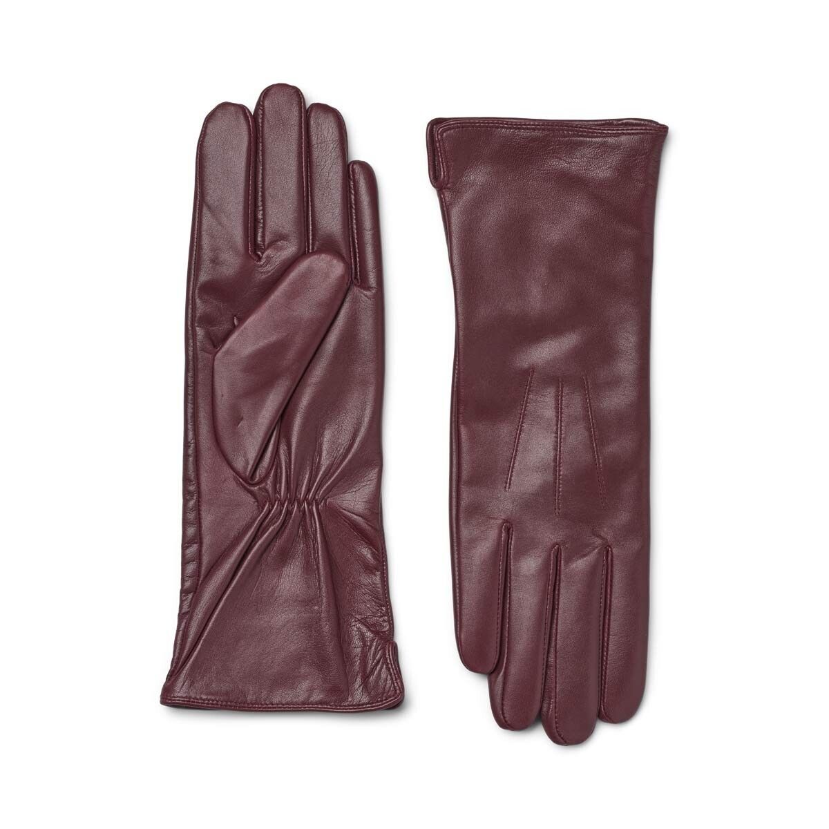 Kennedy lange hansker Vinrød